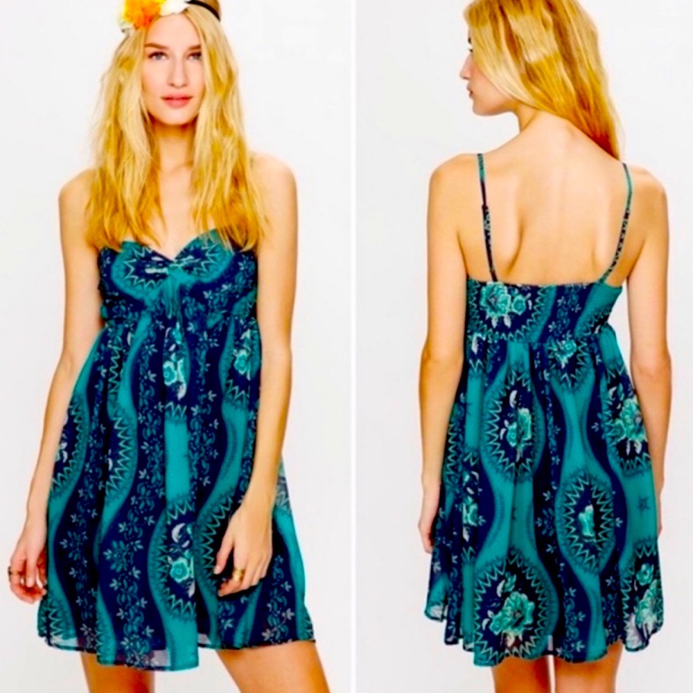 Free People Floral Mini Dress